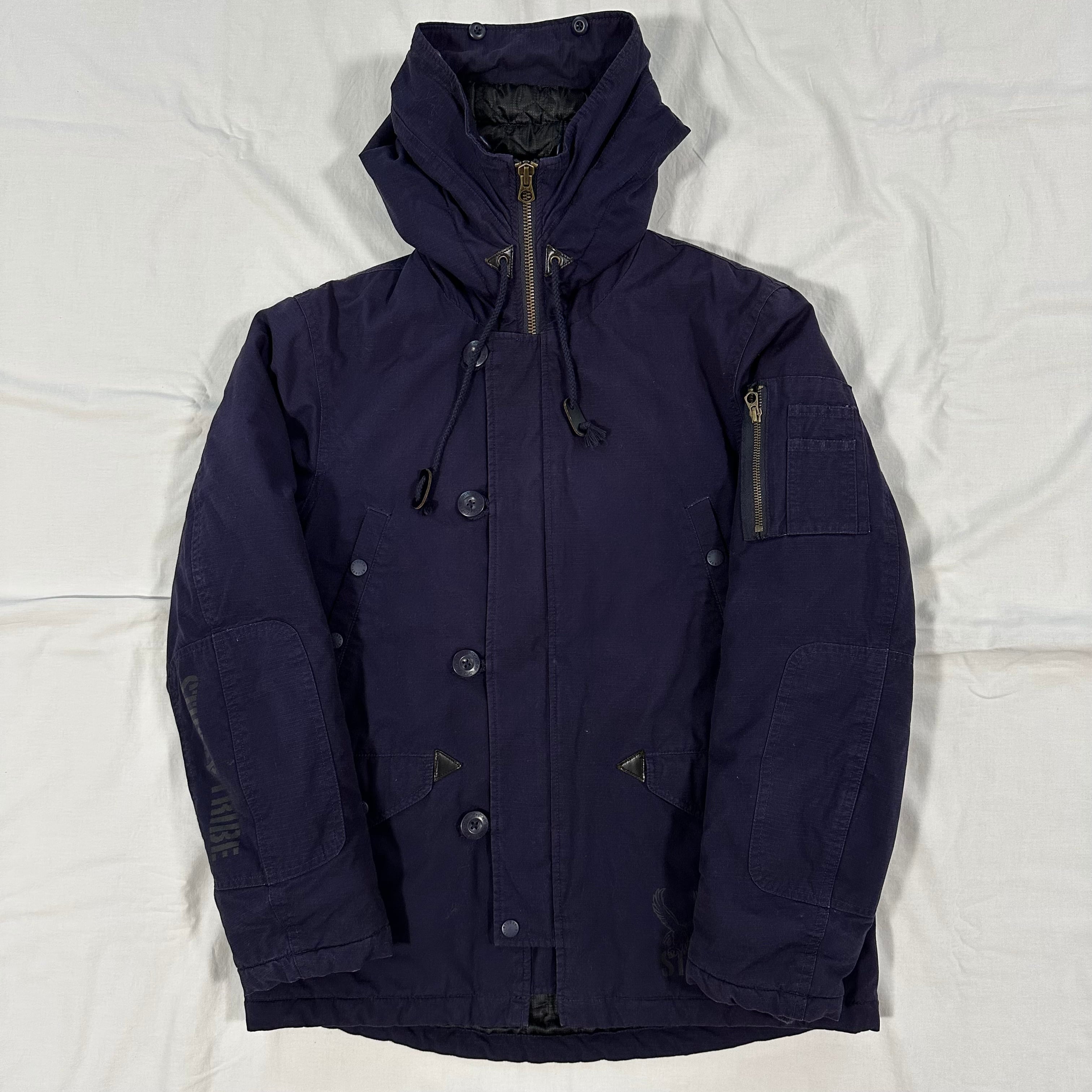 10s STUSSY DUCK JACKET NAVY .M | Lookin'4