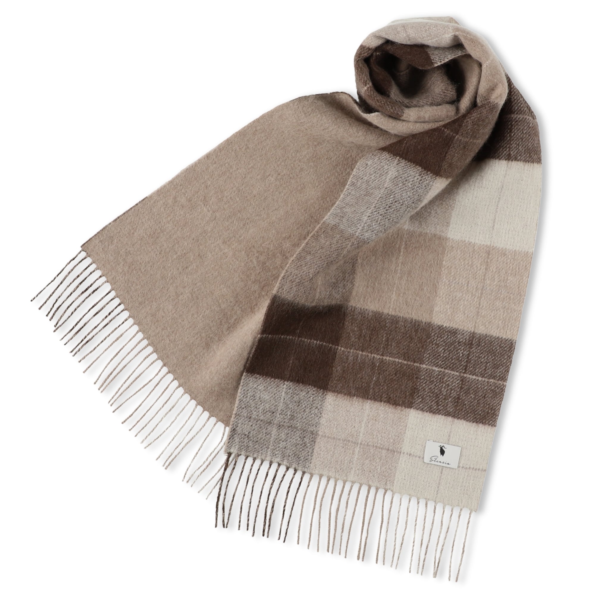 チェック柄マフラー ブラウン/ベージュ30x168cm 楽天市場】カシミヤマフラー レディース カシミアマフラー メンズ