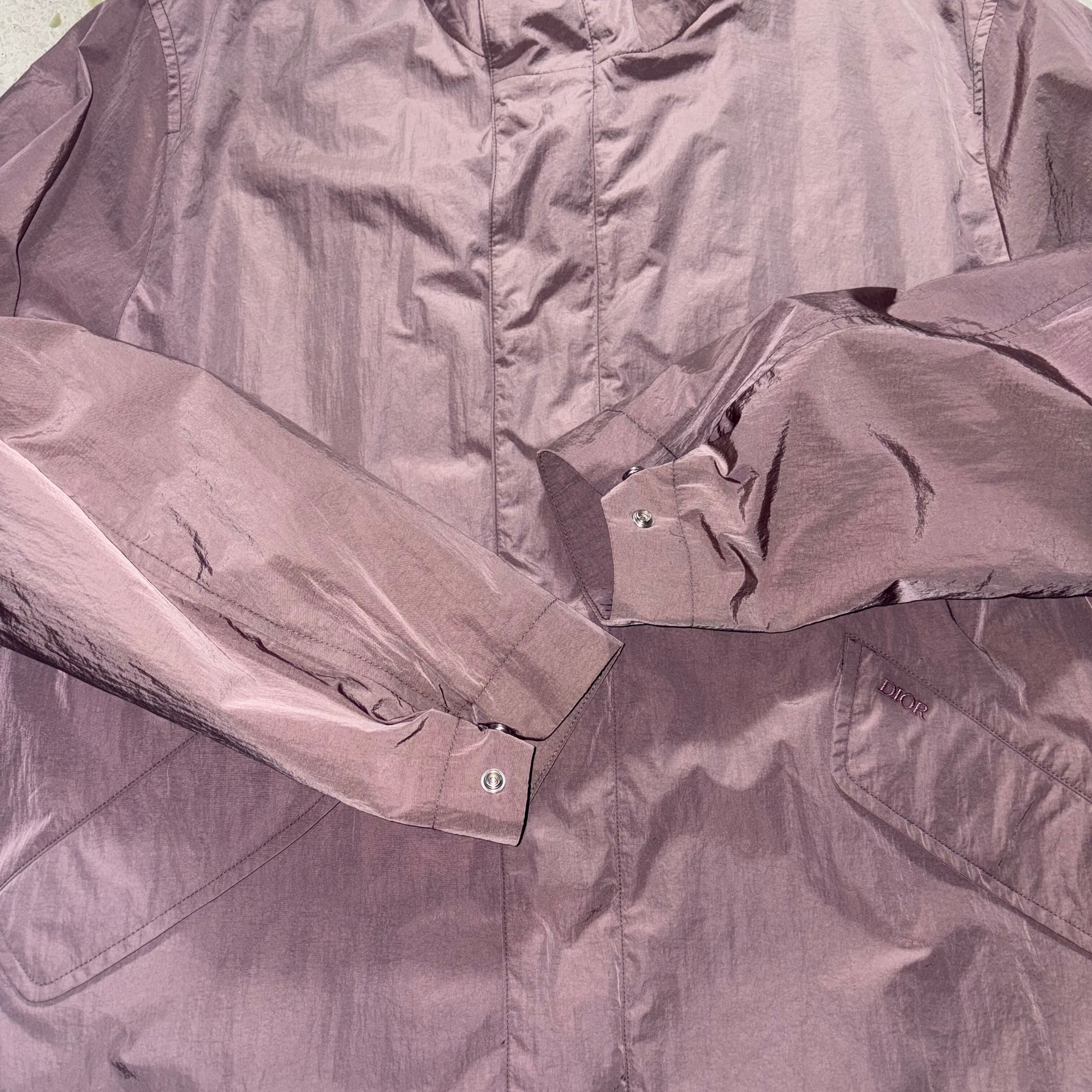 DIOR × Cactus Jack nylon Mods Coat “Mauve” | NOIR ONLINE