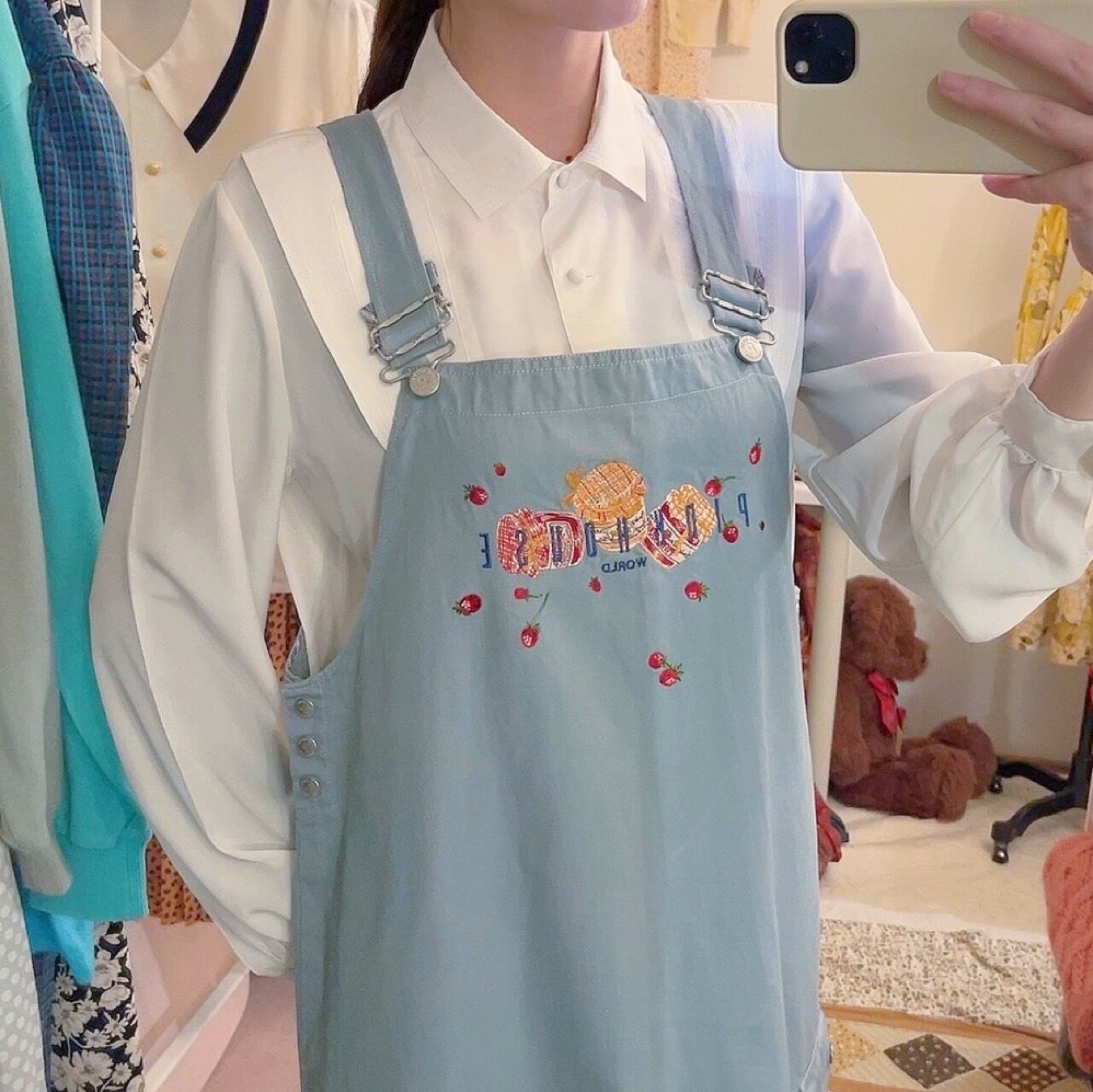 PINKHOUSE / strawberry jam jumper skirt