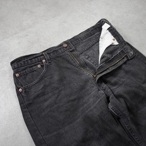 Levi's 505 black denim "made in USA" W36L30 古着