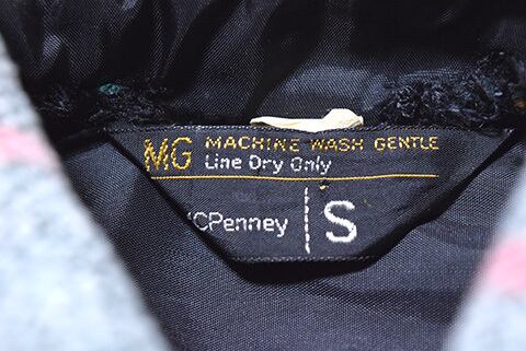 70年代 ジェイシーペニー J.C.Penney チェック柄 オープンカラー ウールボックスシャツ メンズXL ヴィンテージ /eaa367012