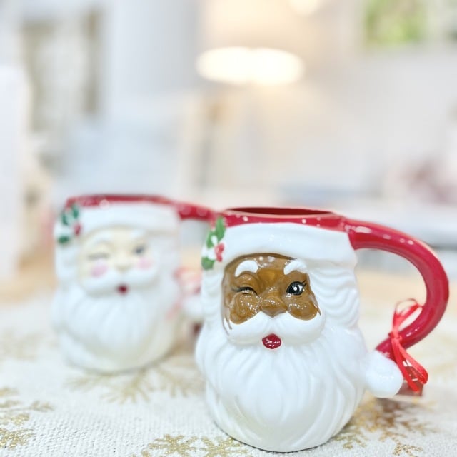 クリスマス】クリスマス サンタクロース マグカップ 陶器 サンタ