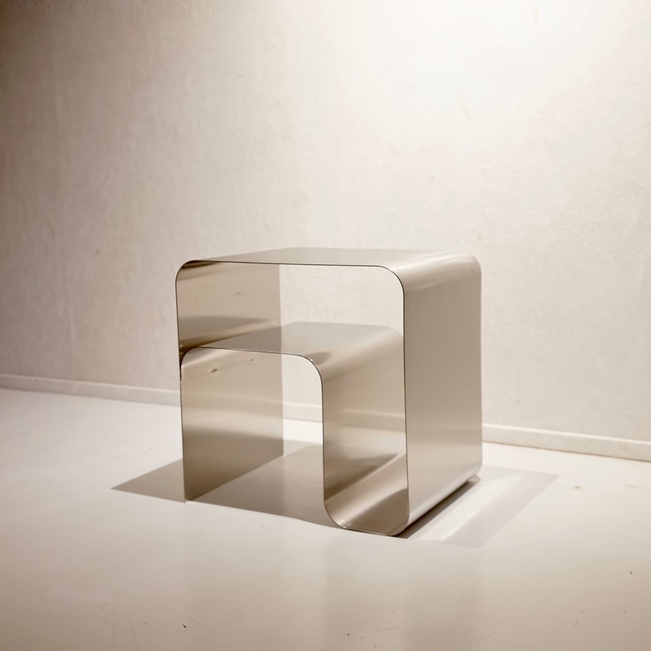 Bello select 輸入品 サイドテーブル コーヒーテーブル ステンレス製 テーブル モダン ラグジュアリー ホテルライク