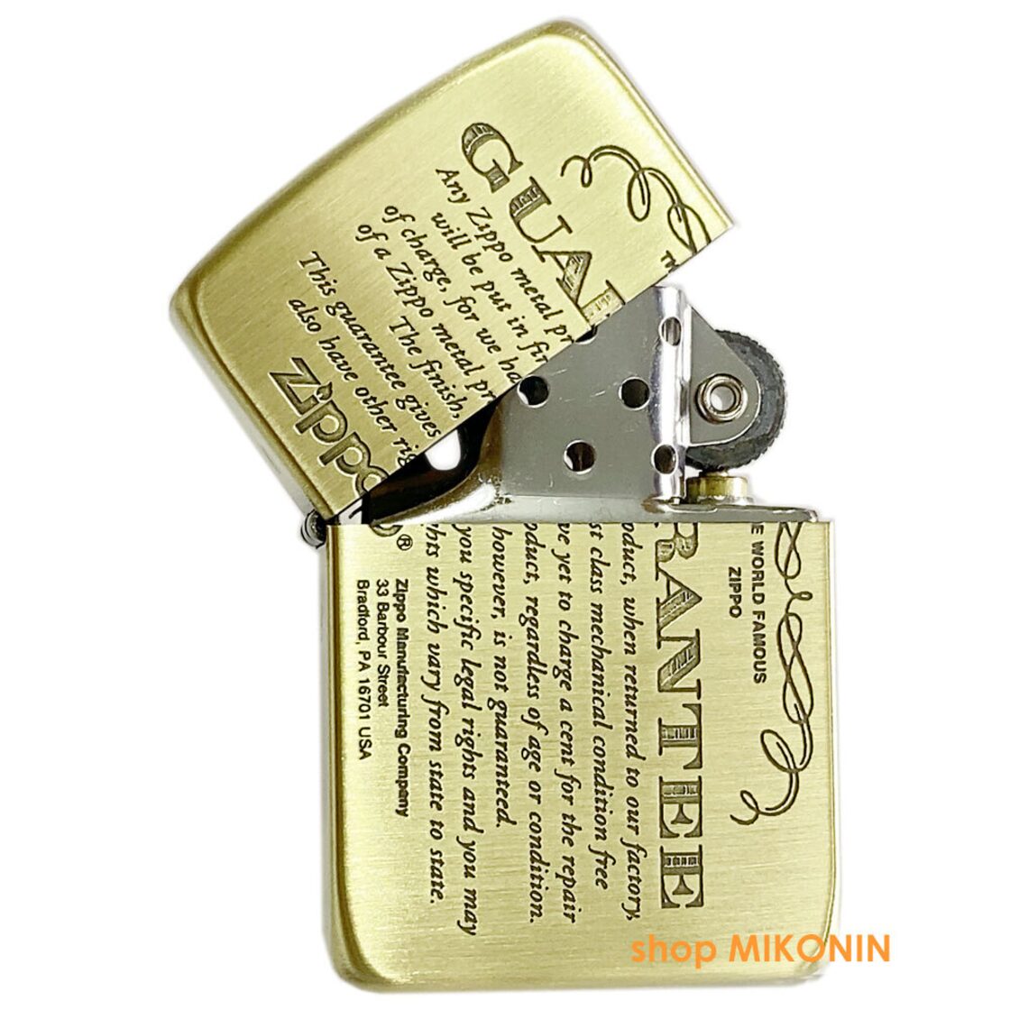 ZIPPO 1941 レプリカ ギャランティ ブラス古美 真鍮 ジッポー オイル 