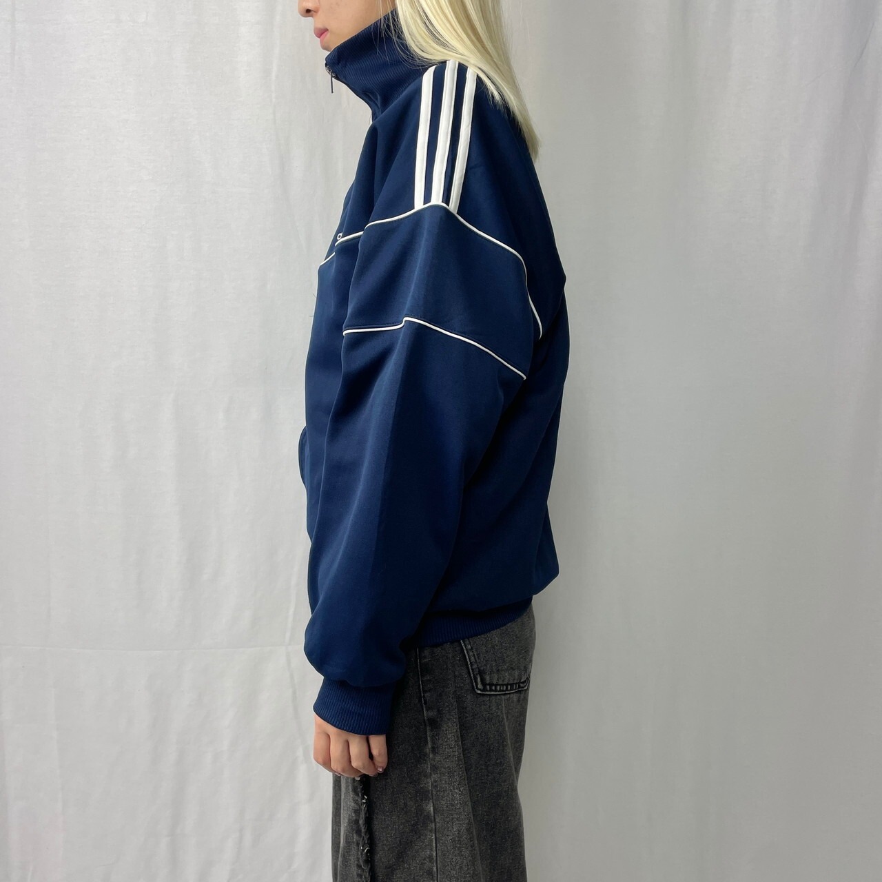 80年代 adidas アディダス ハイネック トラックジャケット メンズS-M 