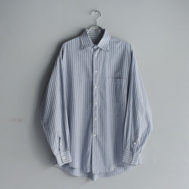 "GIORGIO ARMANI" 90's~ Striped Design Dress Shirt l/s