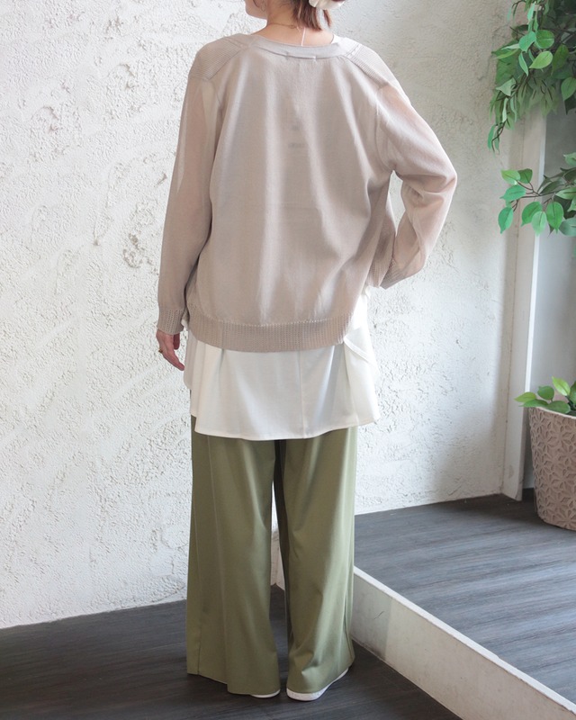 【BouJeloud】クリアクール セミワイドパンツ　(260471)