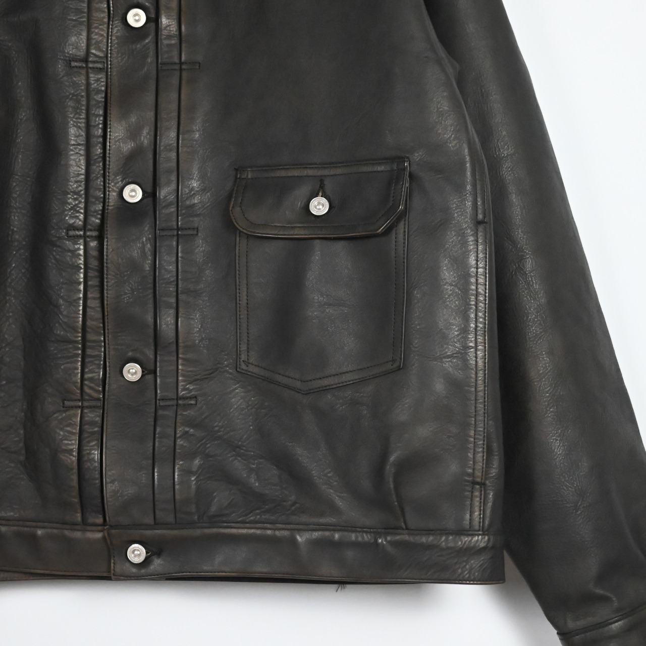 OLD JOE / PATINA HORSE-HIDE RIVETED JACKET