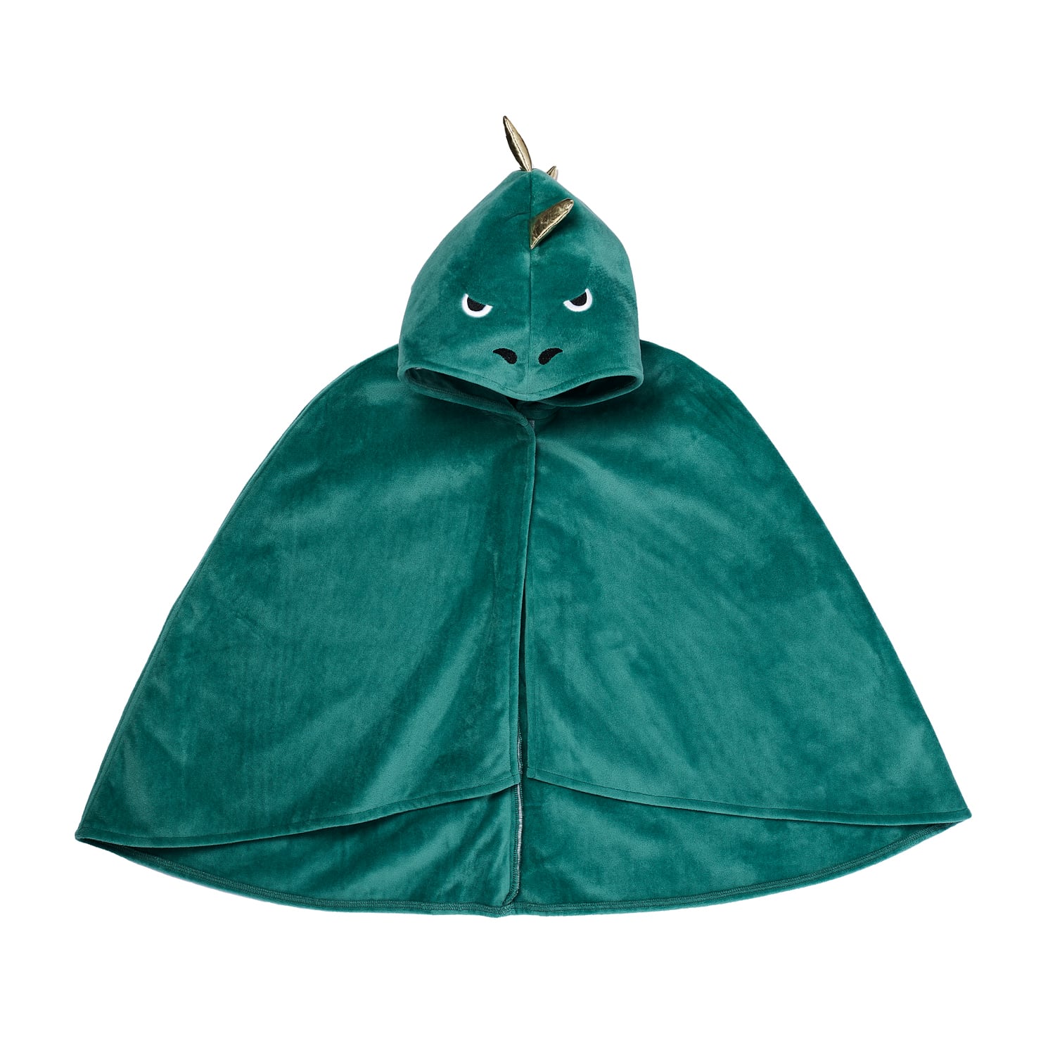 DRC06G-Dinosaur Dress Up Velvet Cape 3-10 Years-GREEN