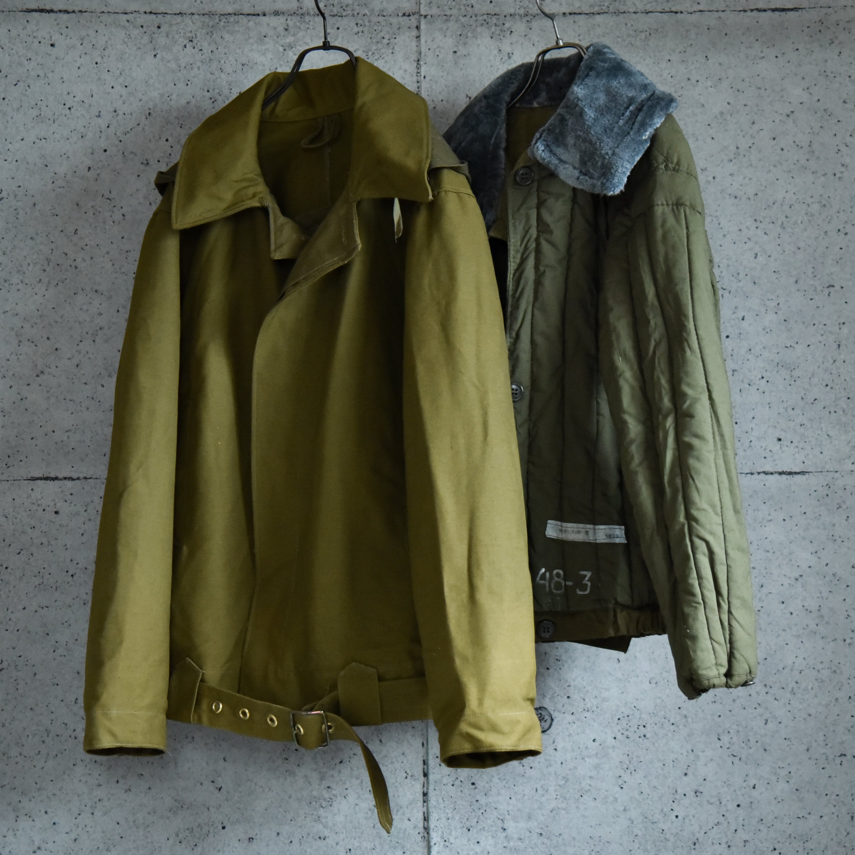 【DEAD STOCK】80s Soviet Army Tankers Jacket & Liner ロシア軍