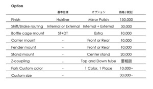 NEW「CRESCENT」 ROAD BIKE　Frame & Fork set　(built to order,Please ask)　