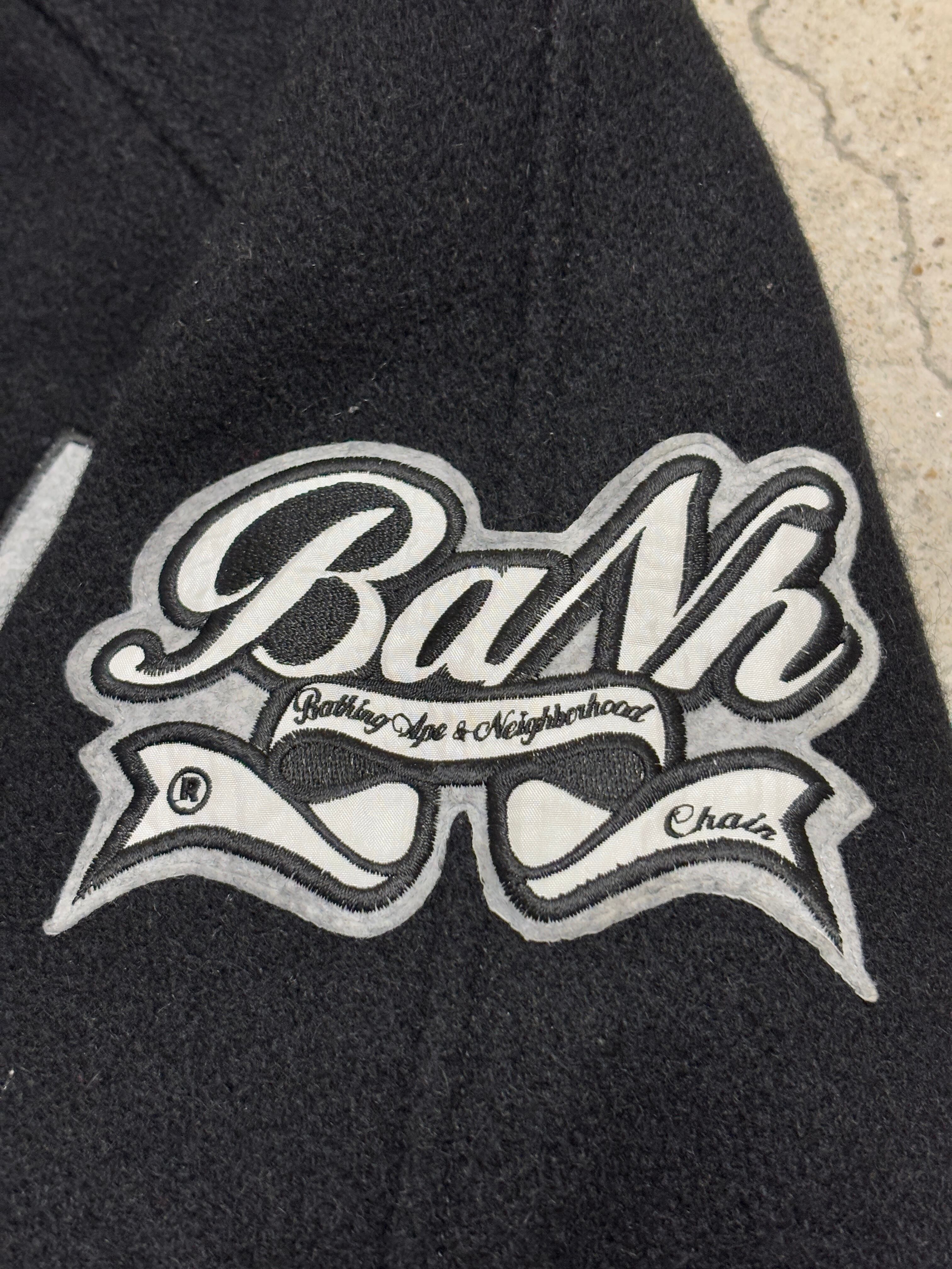 00s NEIGHBORHOOD × A BATHING APE/BROTHERHOOD Varsity Jacket/2002年
