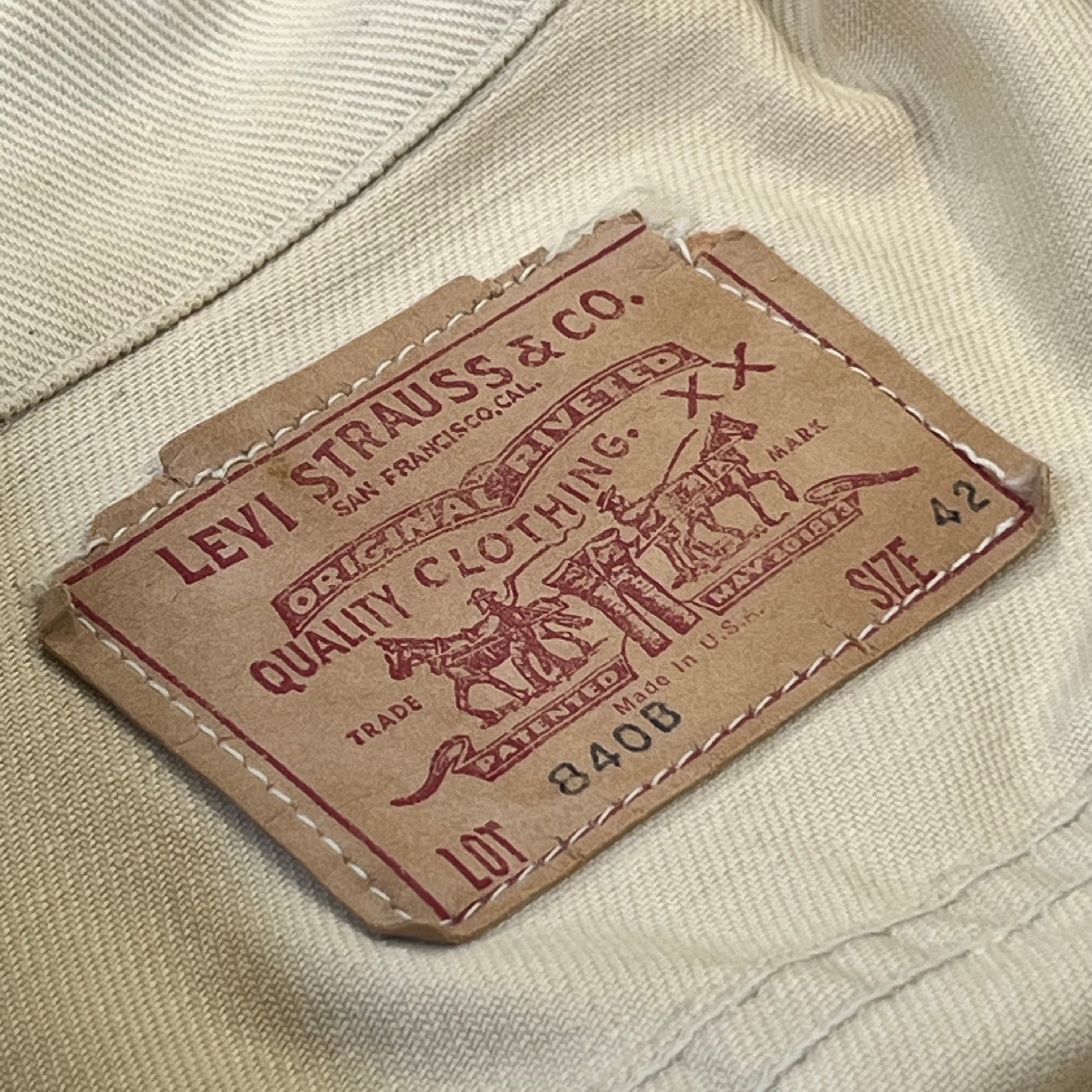 60s Levi's 840B Cotton Twill Jacket 60年代 リーバイス 840B