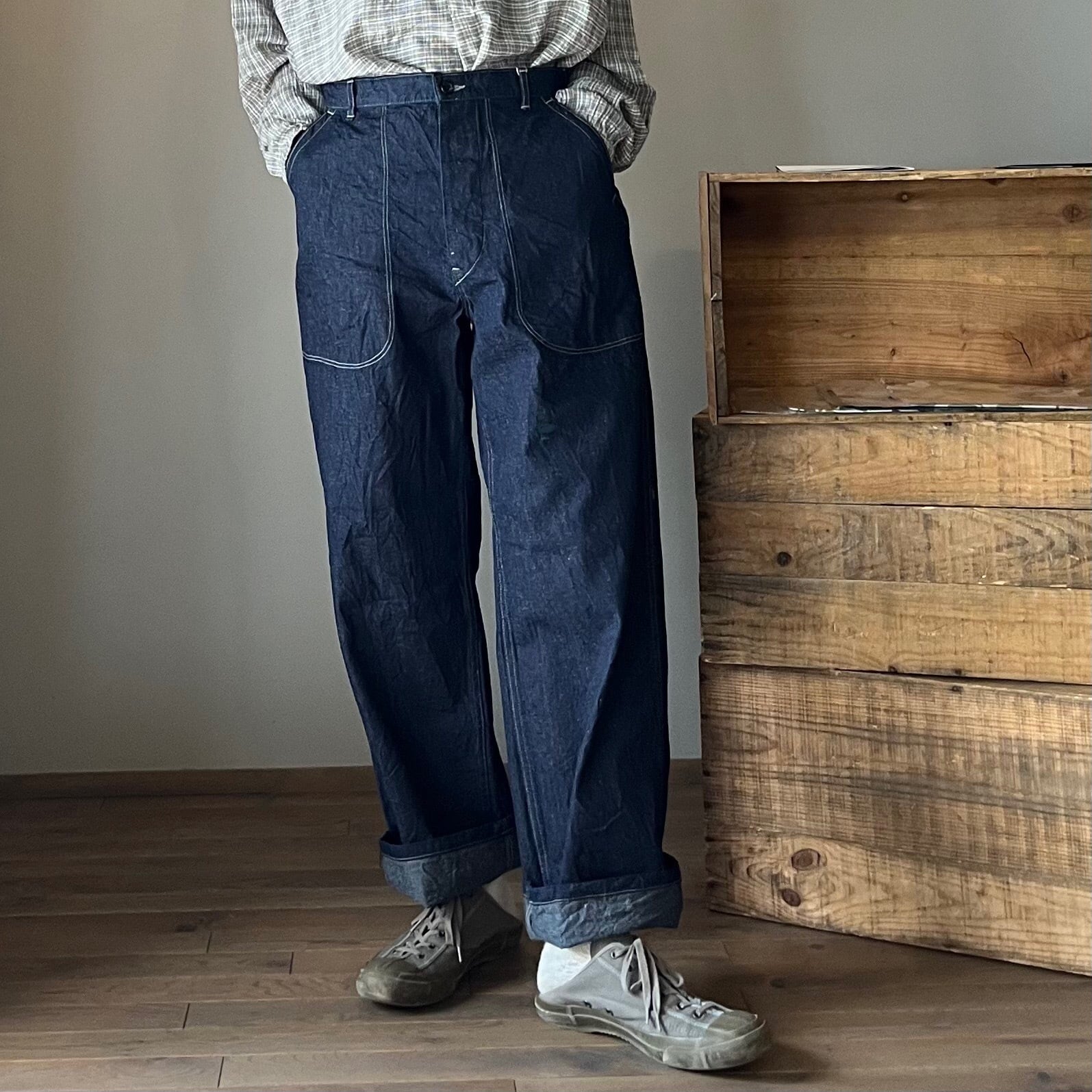 quitan/キタン US NAVY TROUSERSーOEKOTEX®︎ DENIM /US quitan/キタン US NAVY TROUSERSーOEKOTEX®︎ DENIM /US