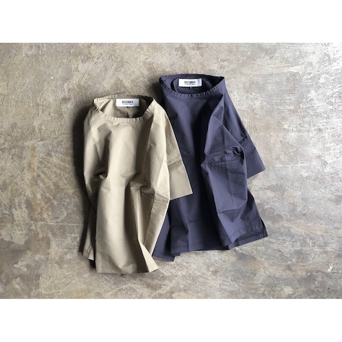 BASISBROEK (バージスブルック)『REMI』Cotton Silk Crew Neck Pullover Shirt