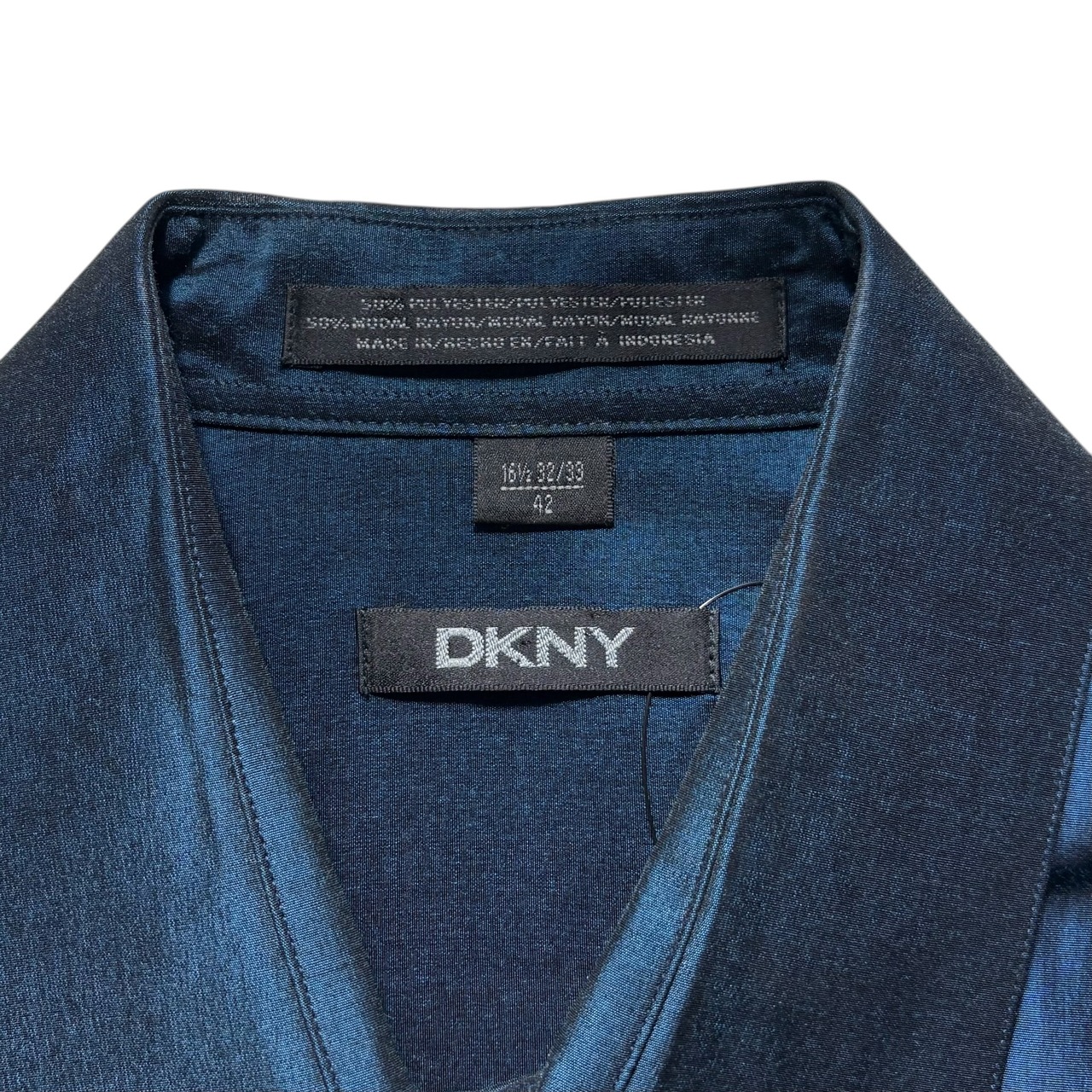 DKNY shinny blue shirt