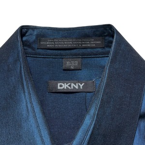 DKNY shinny blue shirt