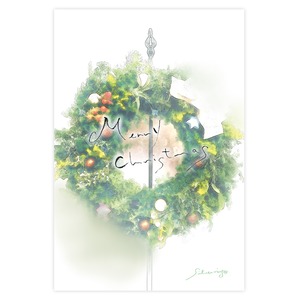 ポストカード『Merry  christmas』　〜 silver ring 〜 [K11-1]　