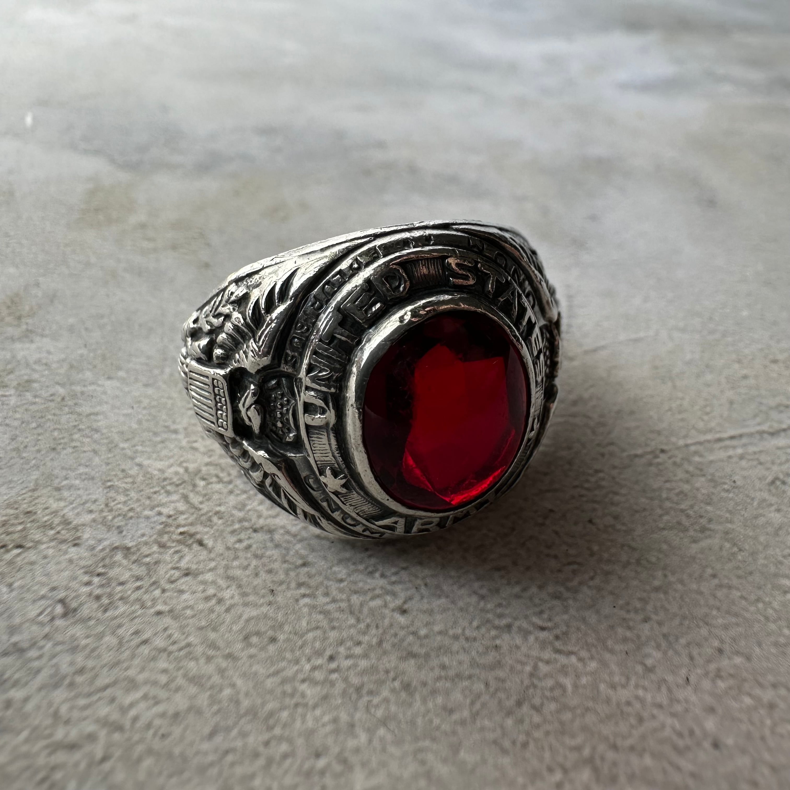 Vintage US Army Ring Silver925 Size20 Made in USA