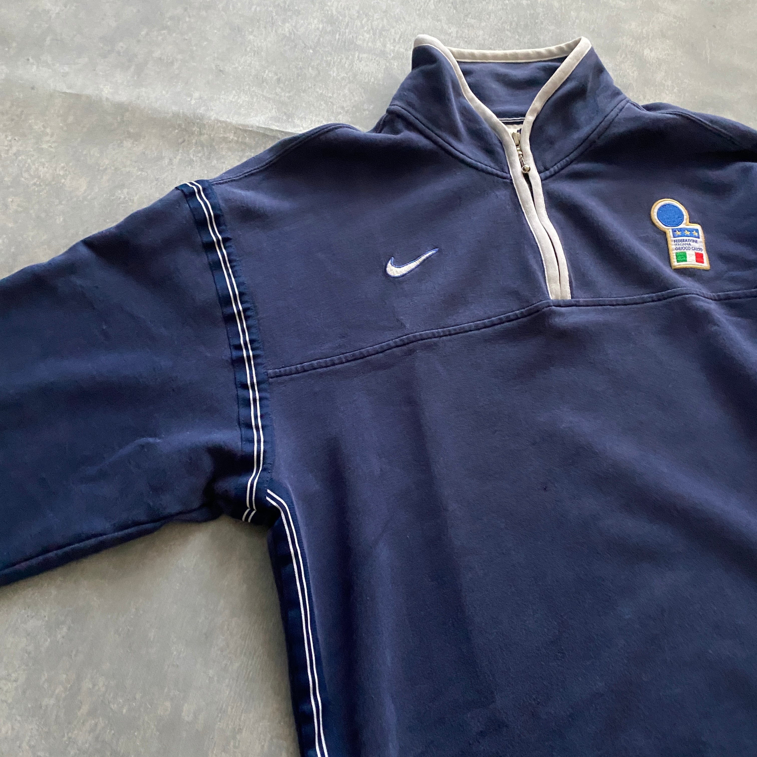 90s NIKE ナイキ ナイロンジャケット　刺繍　サッカー　イタリア代表