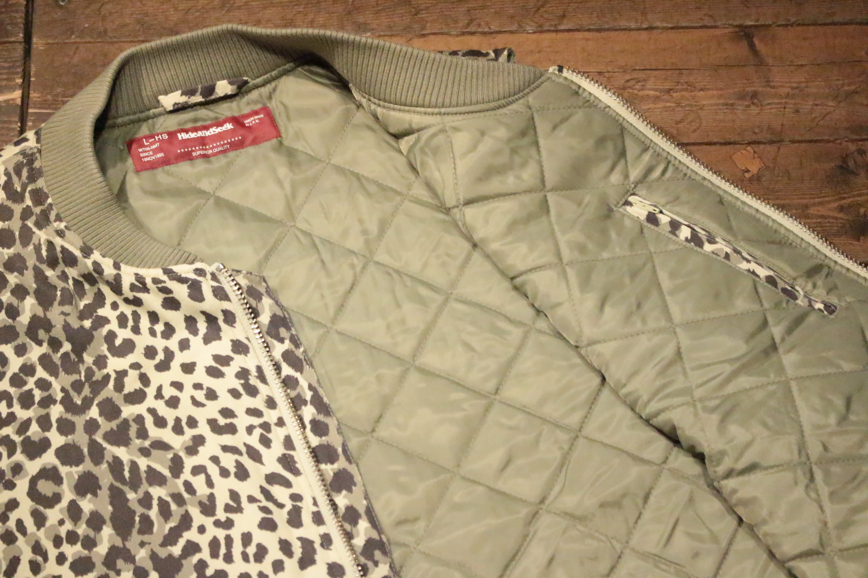 HIDE AND SEEK】Camo Zip Work Vest -PANTHER（ハイドアンドシーク