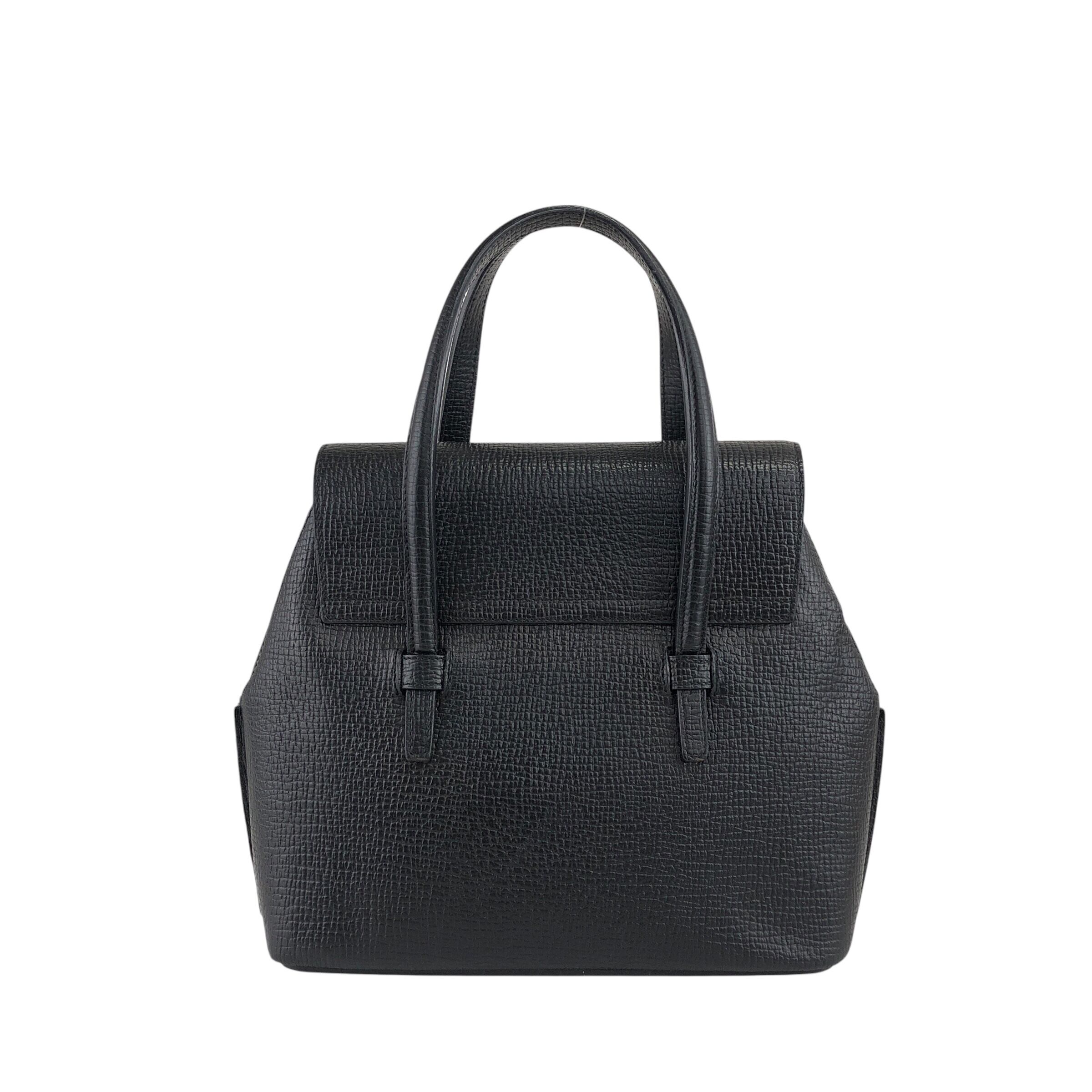 LOEWE ロエベ ハンドバッグ ブラック ロゴ レザー vintage
