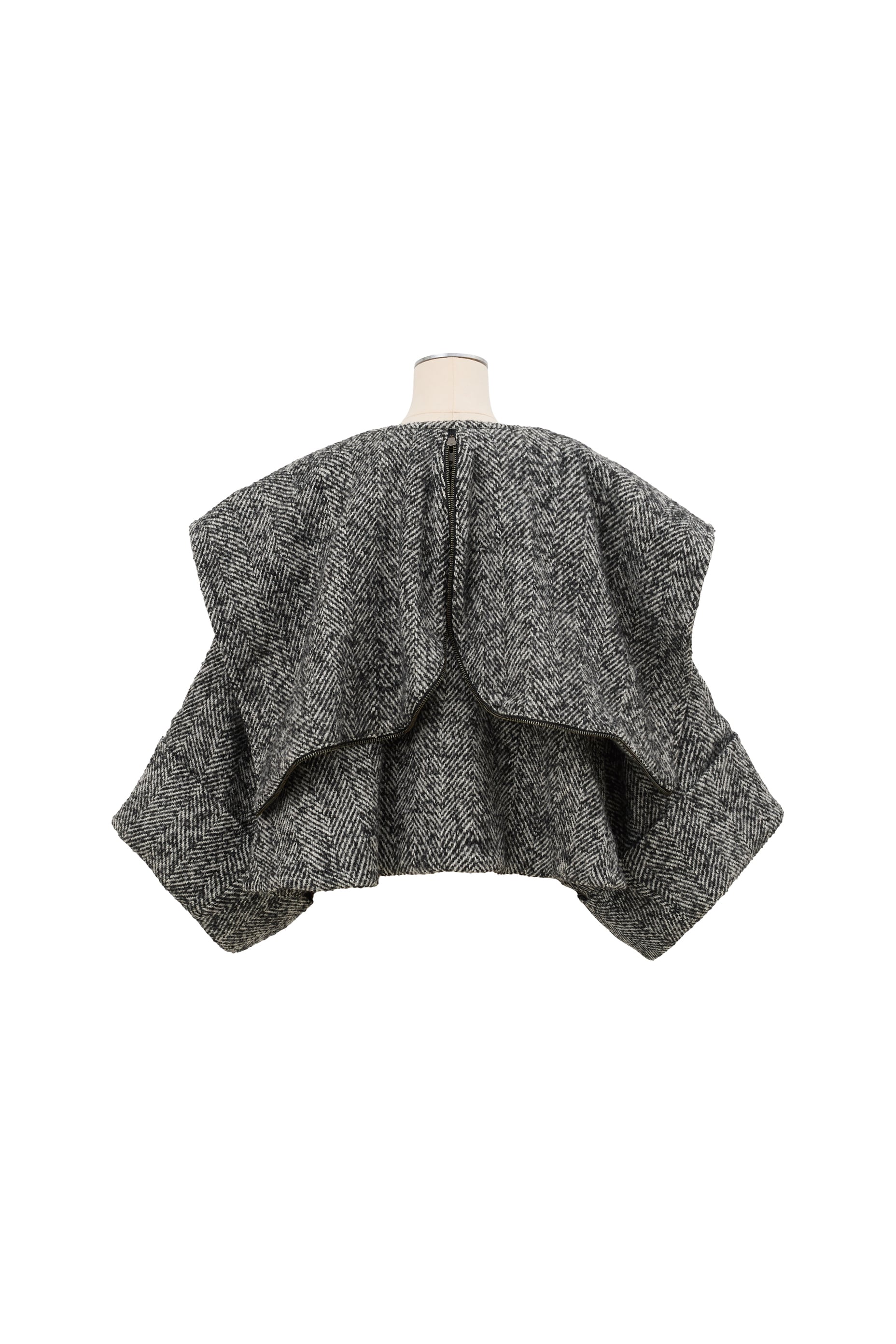 ビックカラーショートコート Josette ネップツイード | Cygne 