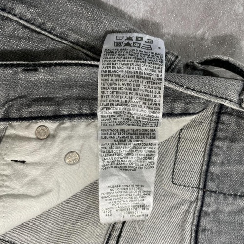 【W36 L34】 usa levi's 先染ブラック リーバイス 569 詳細写真6