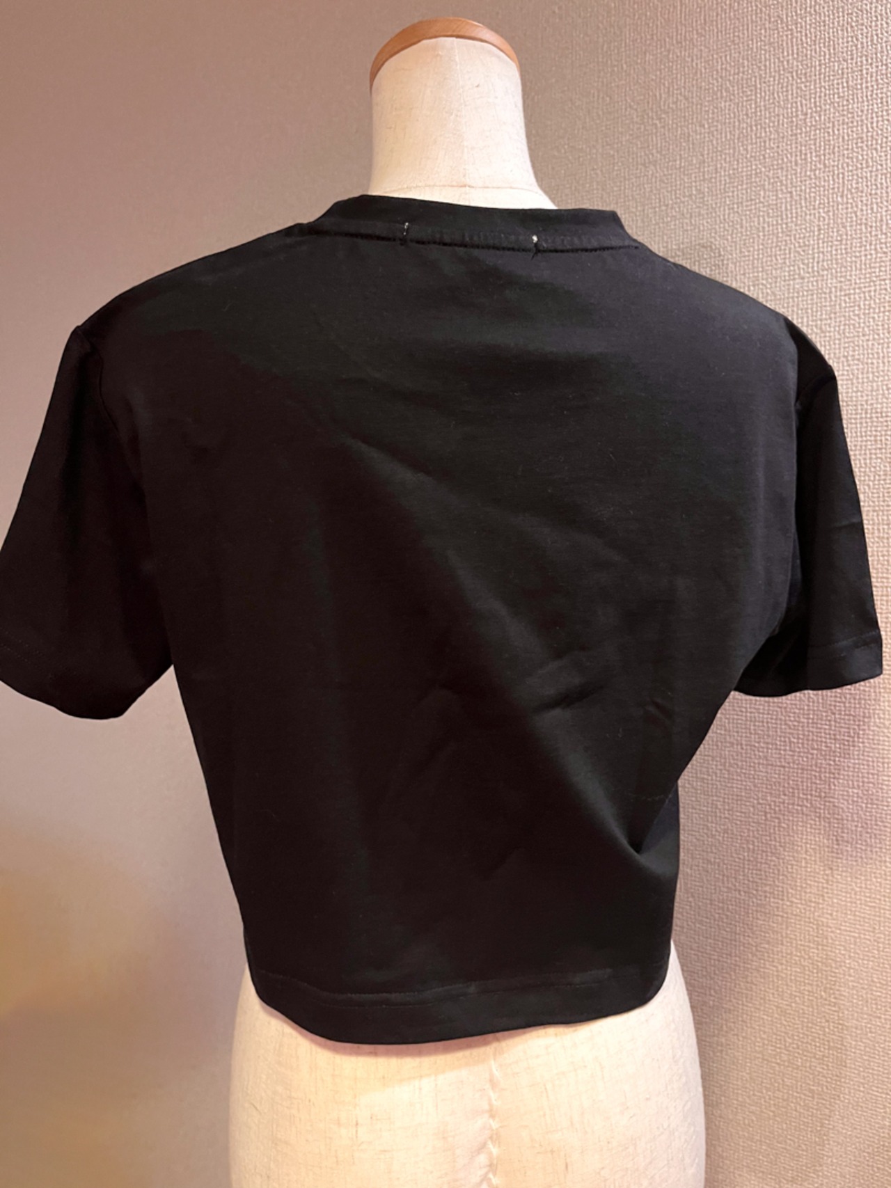 【即納】cropped ribbon T-shits LK1553