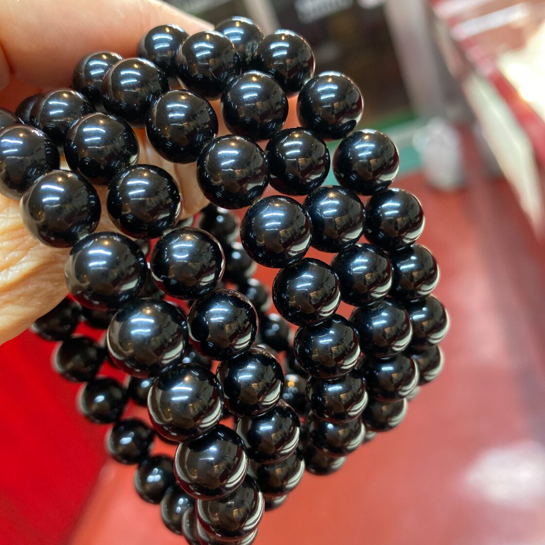 ブランド雑貨総合 天然黒珊瑚ブレスレット10mm✨護身 ✨特売‼︎ 御守り❣️ ID Pay | ネックレス・ペンダント