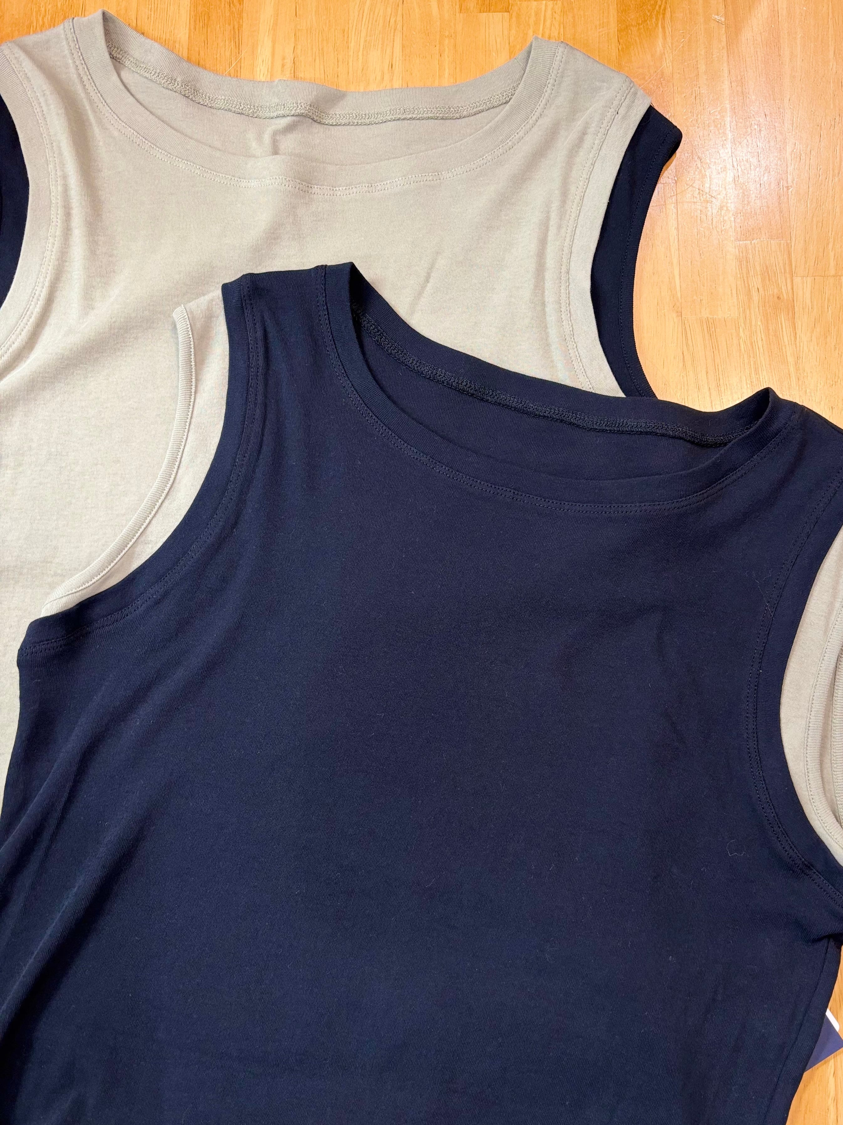 【送料無料】ATELIER SIX(アトリエシックス)強撚ガーゼフライスフレンチPO タンクトップ プルオーバ レイヤード 大人カジュアル 手洗い可能 21267442