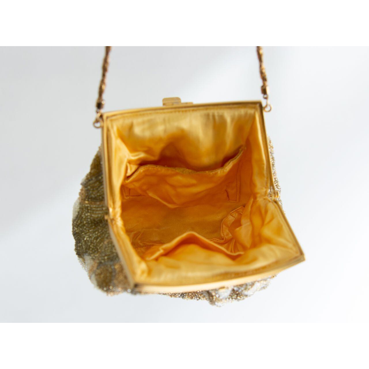 【Unknown brand】Bead handbag（ビーズチェーンハンドバッグ ）1b