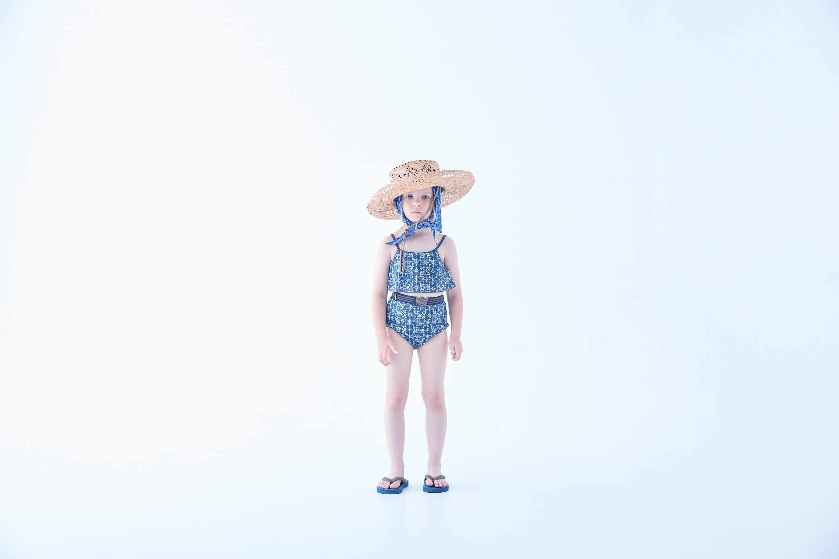 【予約/送料無料】Old TiLe Pattern Girls / blue gray