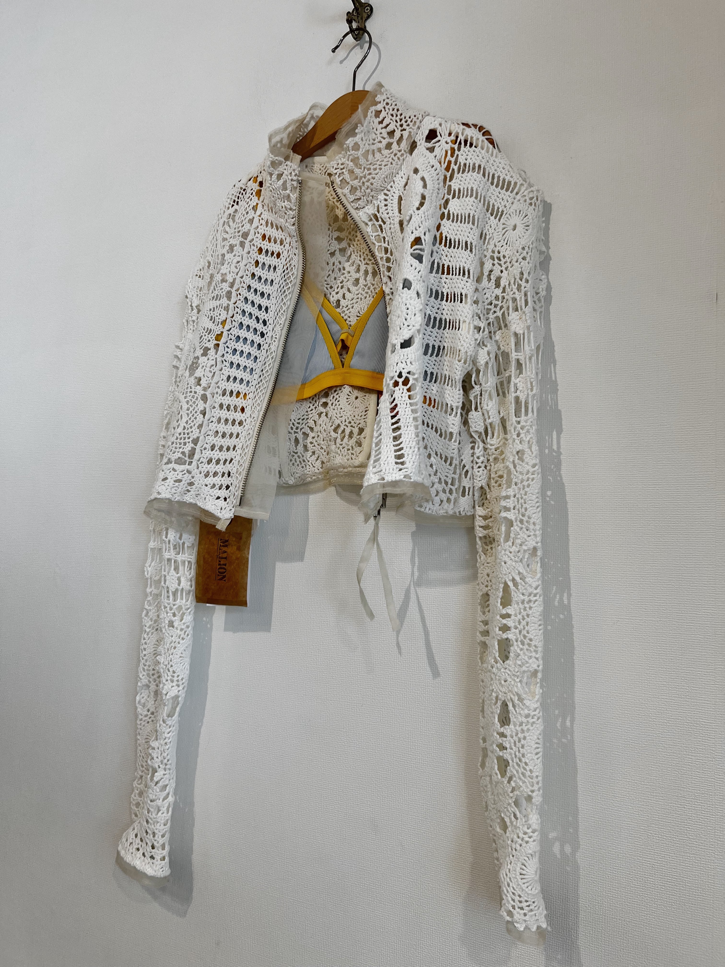 MALION vintage crochet lace design skirt