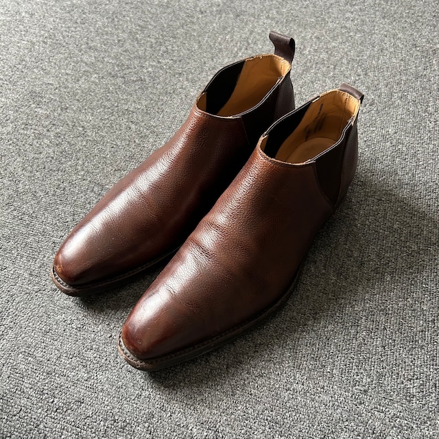 CROCKETT&JONES "DEENE" LEATHER SIDE-GORE BOOTS《7 1/2 E》
