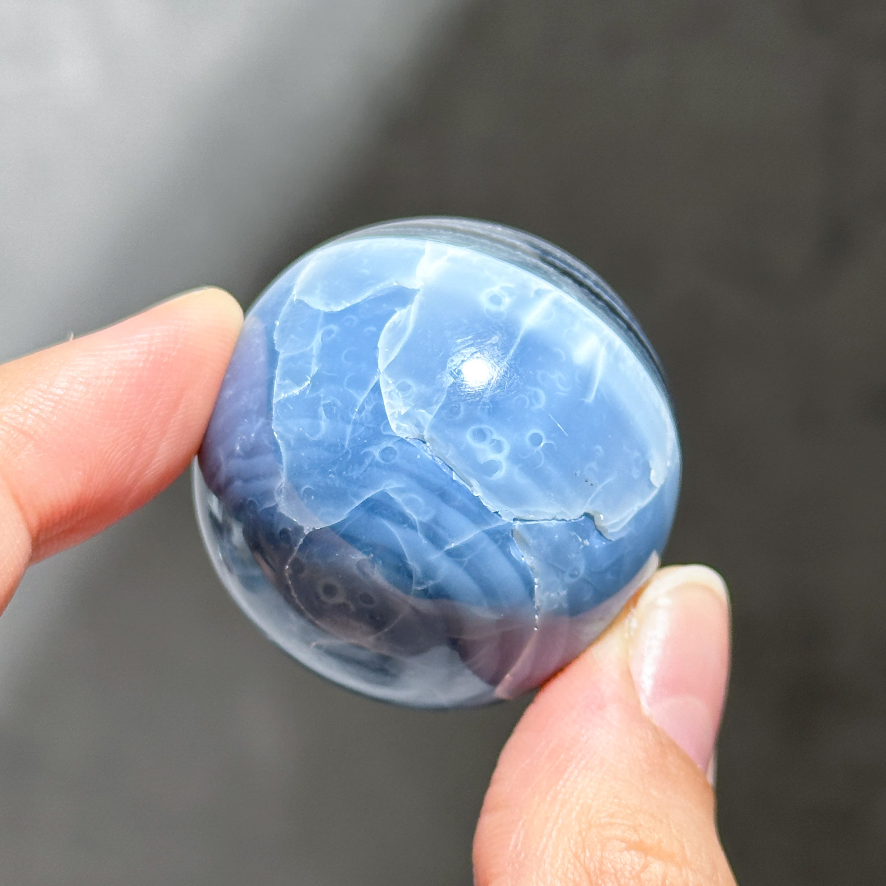 ブルーオパール スフィア22◇ Blue Opal ◇ 天然石・鉱物