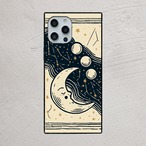受注生産 iPhoneケース 三日月と雲のクラシック星図｜星図アート STAR052C