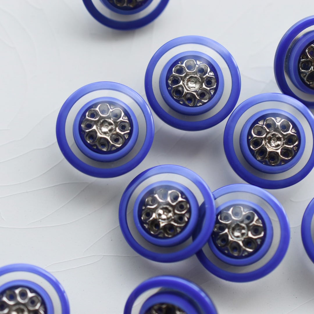 シルバーフラワー×ロイヤルブルー 13㎜