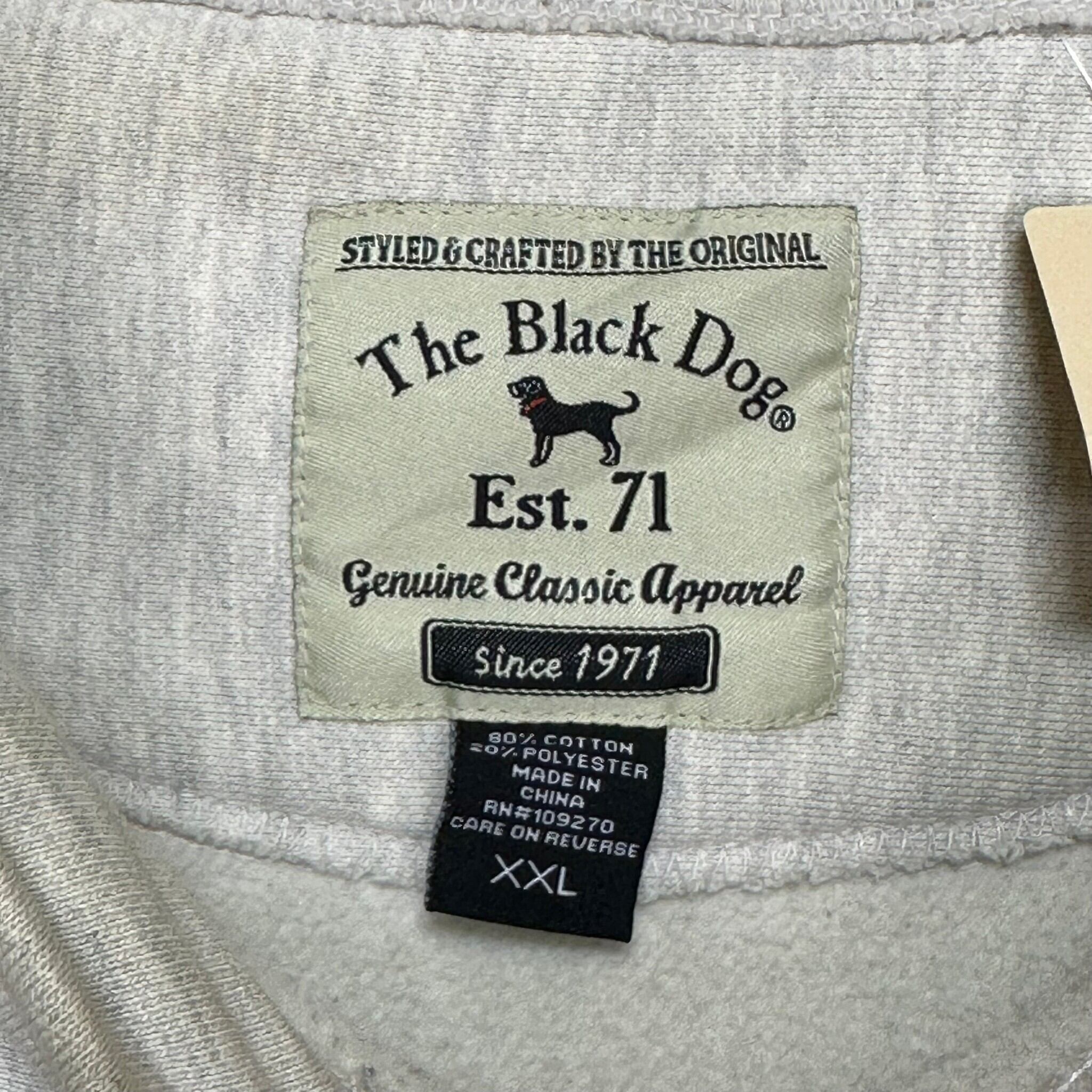 両面プリント】The Black Dog スウェット 2XL 厚手 刺繍 | 古着屋OLDGREEN
