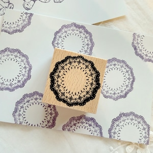 新作予約☆CHO827｜Cherish365【丸いレース】はんこ / スタンプ