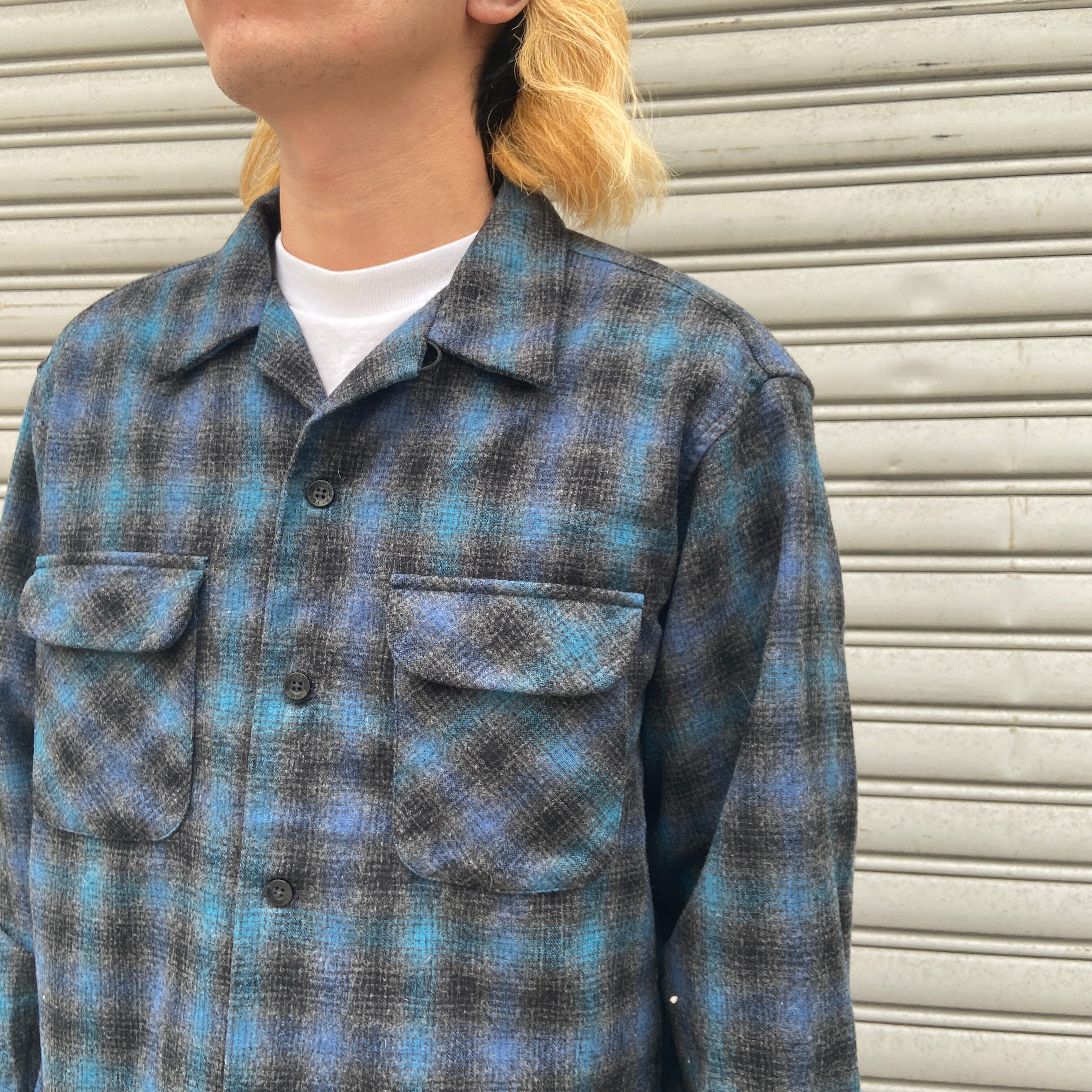 【美品】PENDLETON 開襟シャツ　ウールシャツ