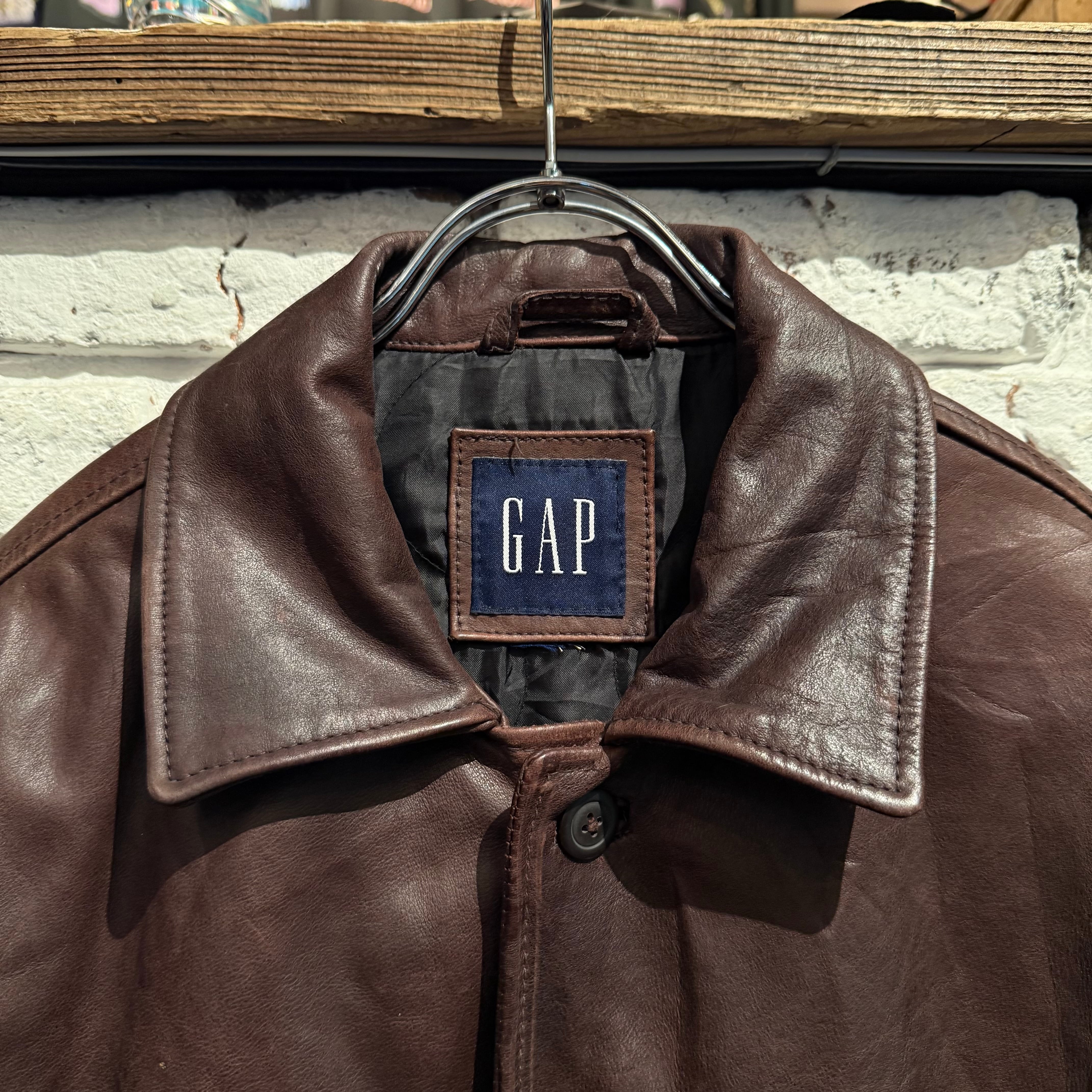90s GAP LEATHER CAR COAT | BerBerJin / & BerBerJin