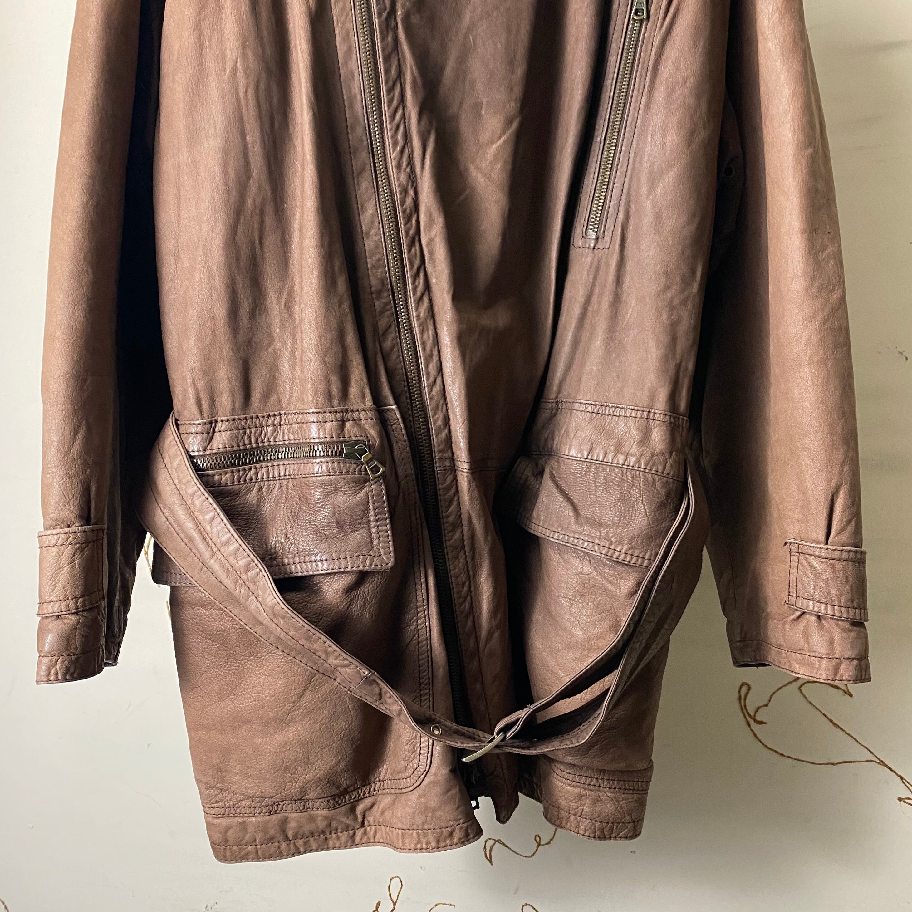 vintage RUFFO leather riders coat | NOIR ONLINE