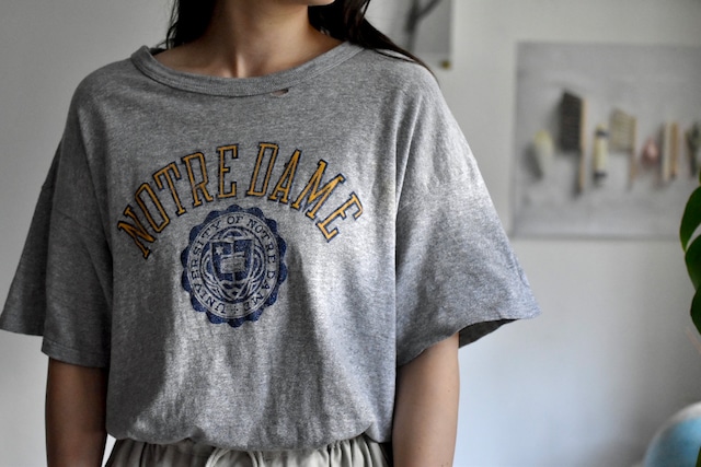 80's- "champion" "s/s college t-sh" "Notre-Dame"