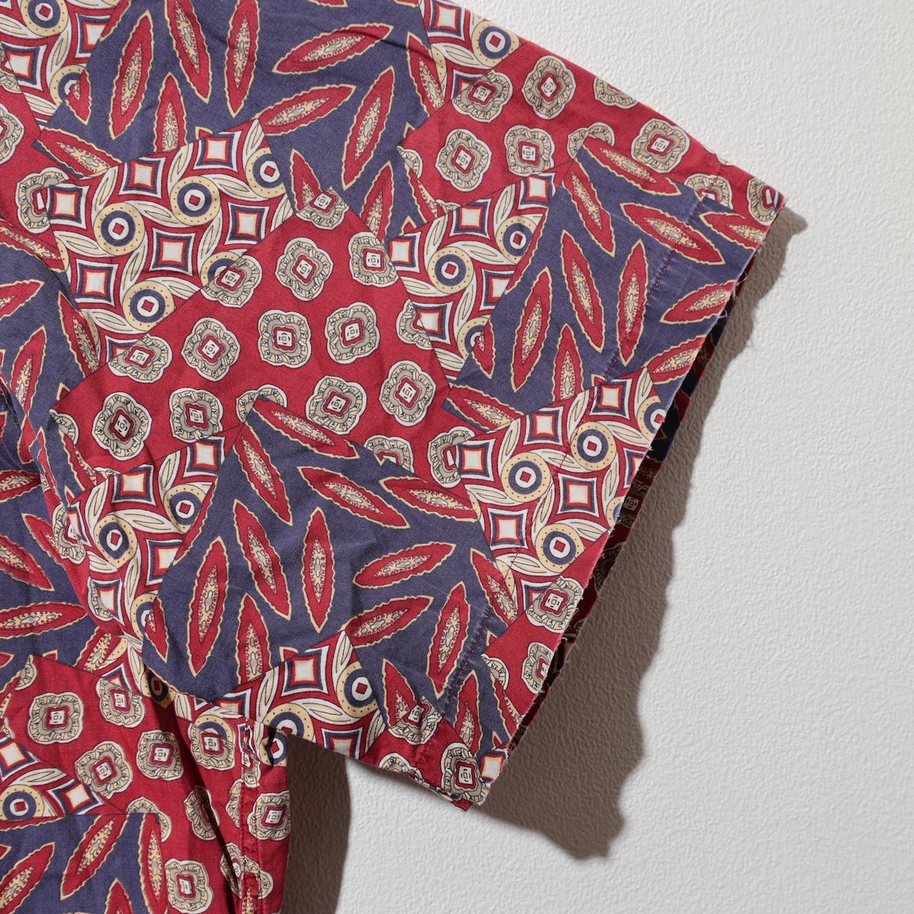 XL ビンテージスカーフ柄 総柄 コットン ポロラルフローレン 半袖開襟シャツ Polo Ralph Lauren