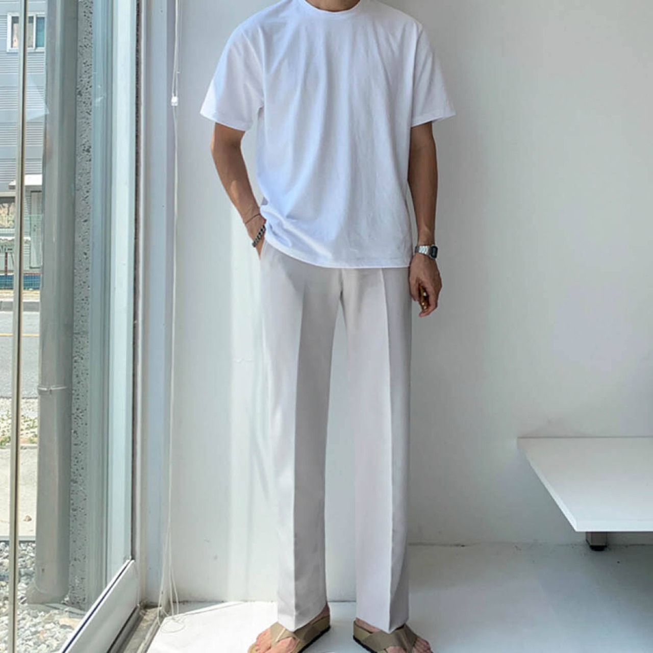 ベーシックストレートパンツ　MT0080038
