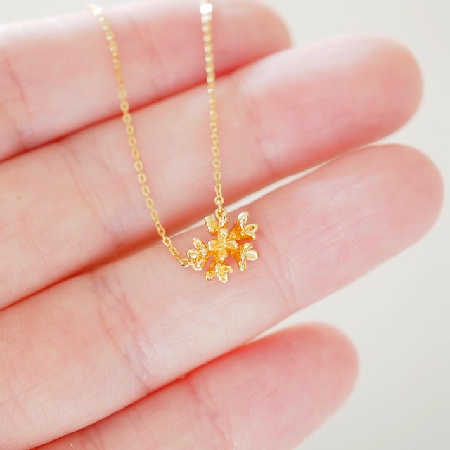 金木犀のネックレス(gold)