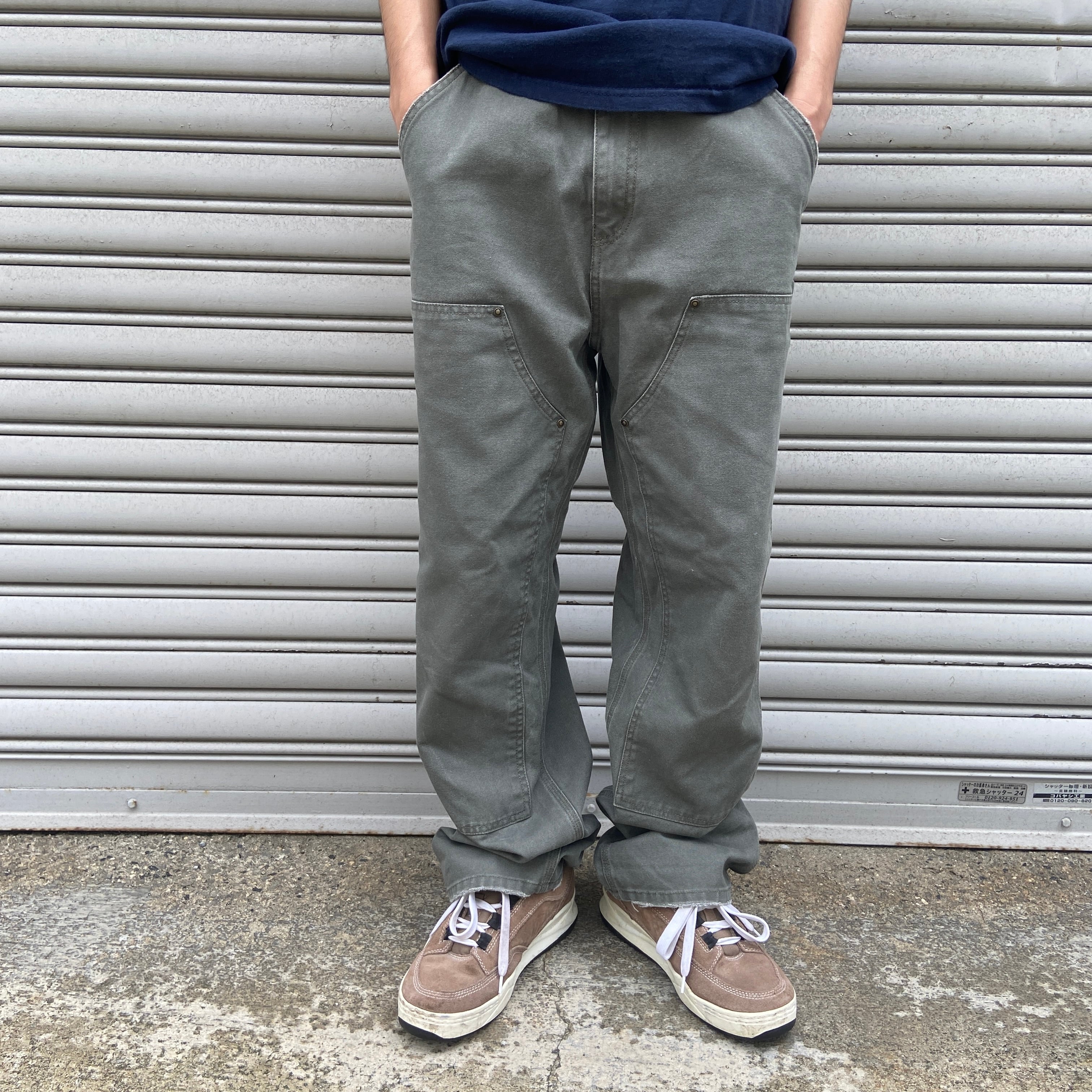 Carhartt ダブルニーペインターパンツ ダックコットン モスグリーン
