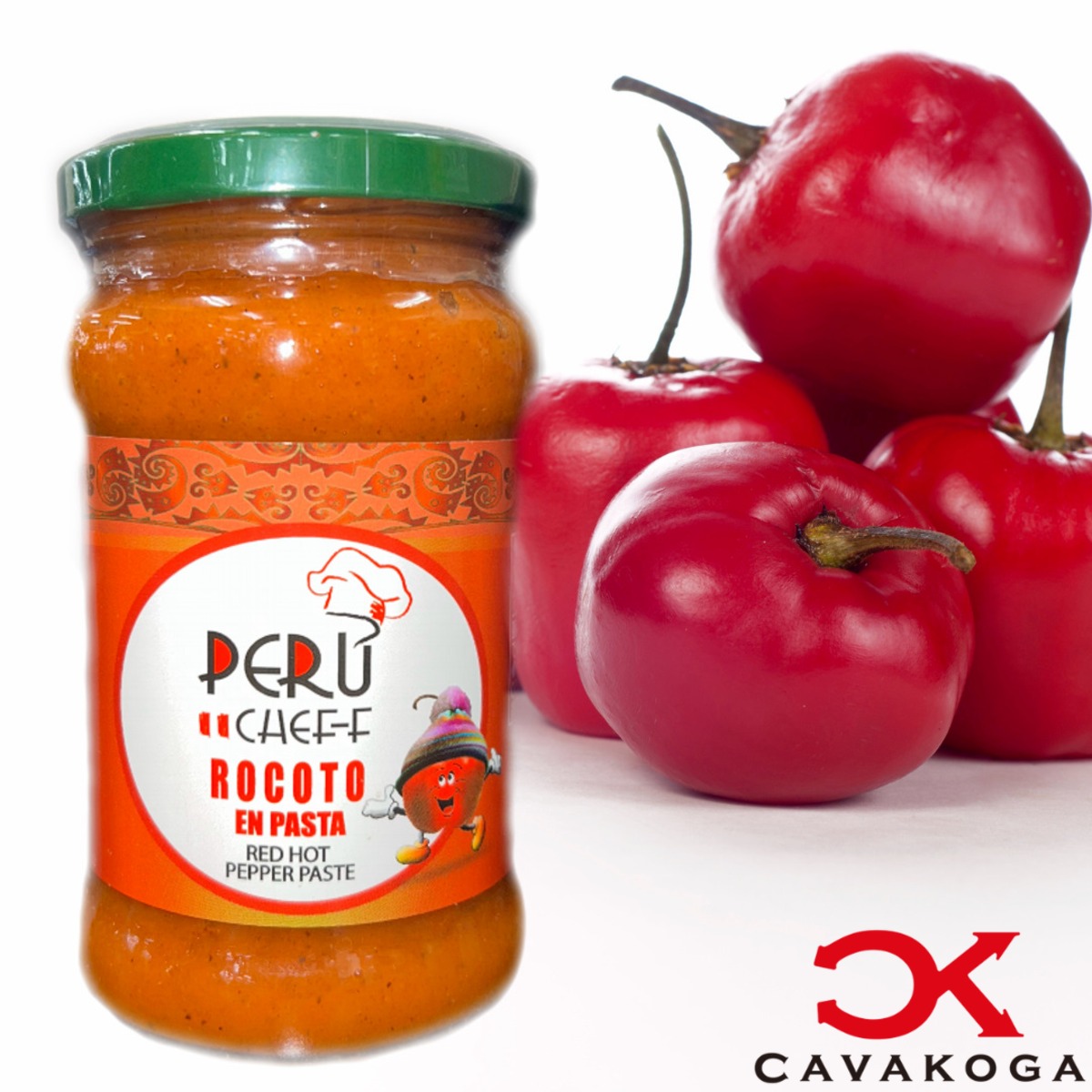 南米ペルー産 ペースト状レッドホットペッパー（Red Hot Pepper Paste, Rocoto en pasta) 297g